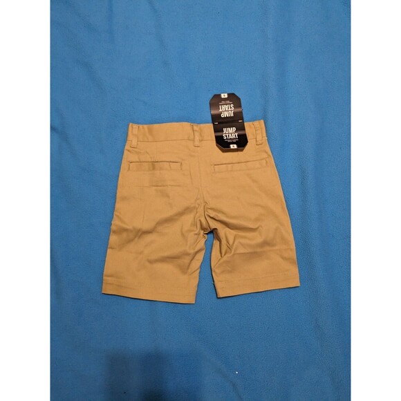 Jump Start Boy's School Uniform Shorts Khaki Size 6 - Picture 2 of 6